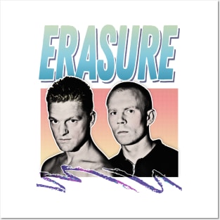 Erasure - 80s Styled Aesthetic Retro Design Posters and Art